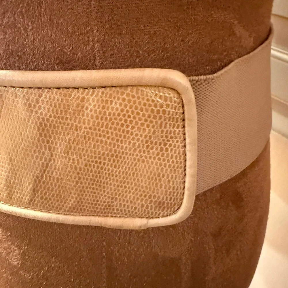 VTG Cache Gold Tan Chain Accent Belt Equestrian